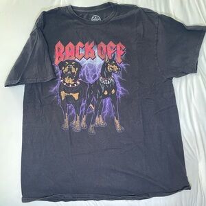 Black Graphic Dog T-Shirt